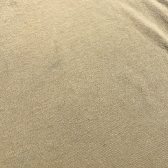 Vintage 90s Jerzees Best Dad Embroidered T-Shirt Tan Novelty Distressed Casual - Picture 5 of 7